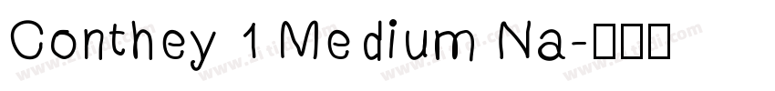 Conthey 1 Medium Na字体转换